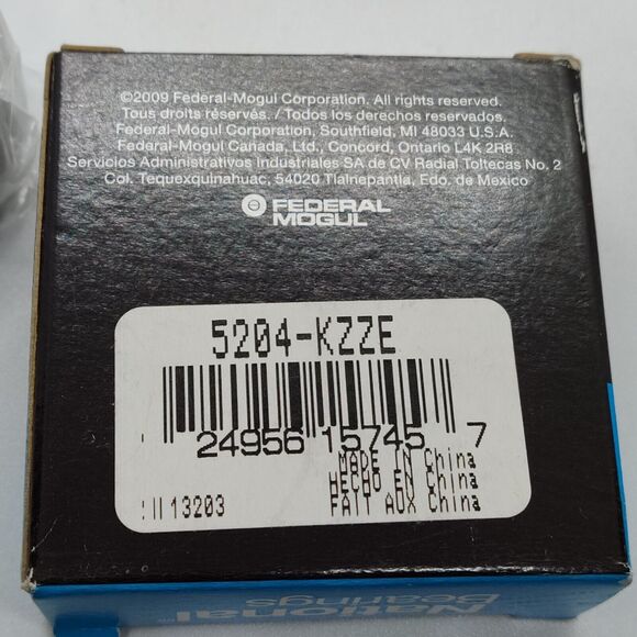 LOT OF (2) NEW IN BOX! FEDERAL MOGUL DOUBLE ROW BALL BEARINGS 5204-KZZE - Picture 6 of 6